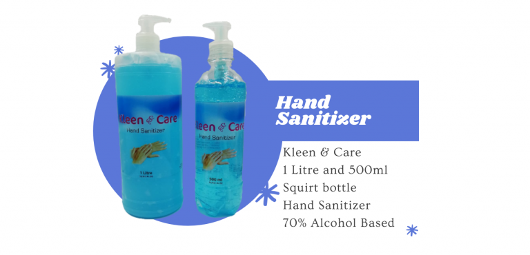 1 Litre hand sanitizer and 500ml hand sanitizer estacom pty